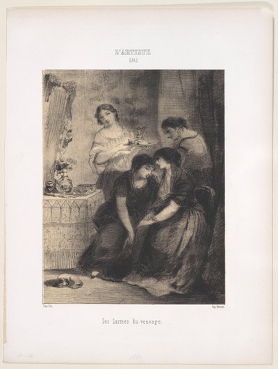 Änkeskapets tårar, 1830-76., 1830-76. av Narcisse Virgile Diaz de la Peña