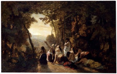 Jeftas dotters klagan, 1846. av Narcisse Virgile Diaz de la Peña