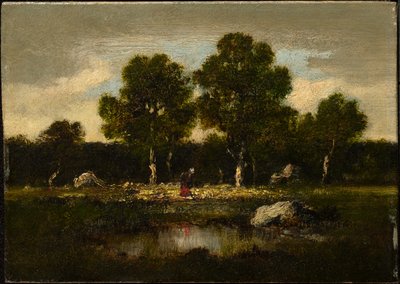 Träd nära Barbizon av Narcisse Virgile Diaz de la Peña