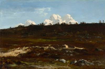 Hednisk. Sluttande terräng vid Apremont med sandfåra av Narcisse Virgilio Diaz de la Peña