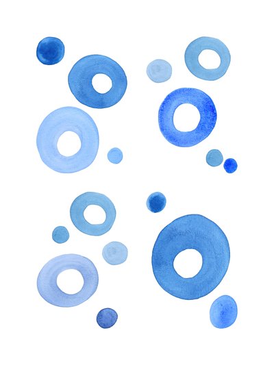 Blå bubblor av Natalie Bruns