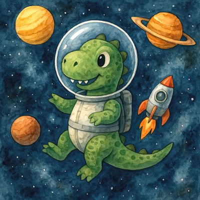 Dinosauriernas rymdäventyr av Natalie Bruns
