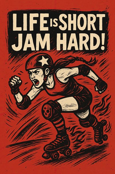 Roller Derby Jam Hard av Natalie Bruns