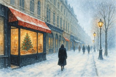 Winter City Chokladbutik av Natalie Bruns