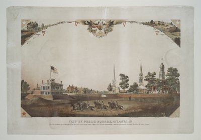 Utsikt över det offentliga torget, Atlanta, Ga. av Nathan B. Abbott