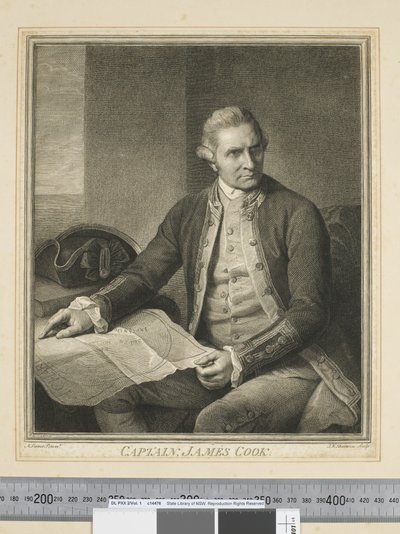 I. Kaptajn James Cook, graveret af J. K. Sherwin (1751-90), ca. 1773-84 (gravering) Sverige av Nathaniel (after) Dance Holland