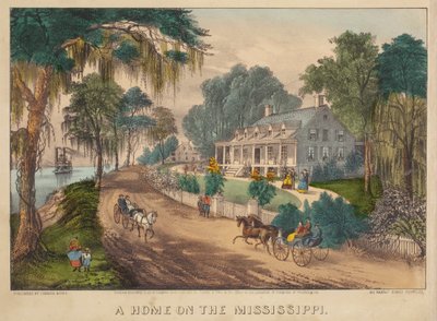 Ett hem vid Mississippi av Nathaniel Currier