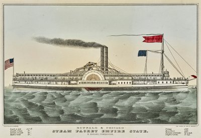 Buffalo och Chicago Steam Packet av Nathaniel Currier