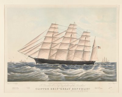 Clipperskepp av Nathaniel Currier