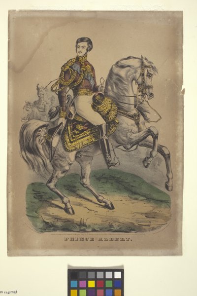 Prins Albert (handfärgad litografi) av Nathaniel Currier