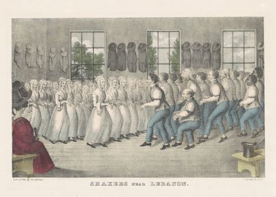 Shakers Nära Libanon av Nathaniel Currier