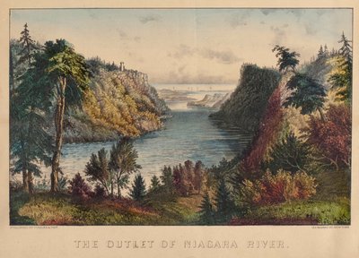 Niagaraflodens mynning av Nathaniel Currier