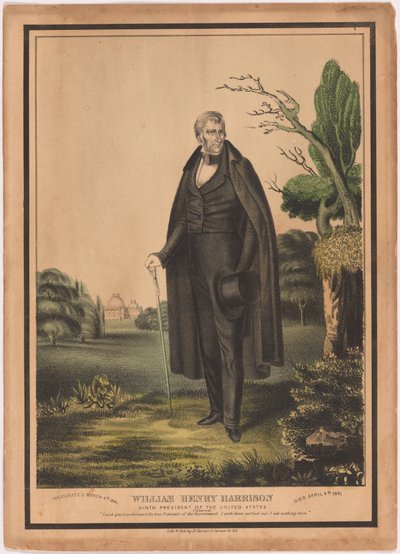 William Henry Harrison av Nathaniel Currier