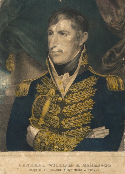 William Henry Harrison av Nathaniel Currier