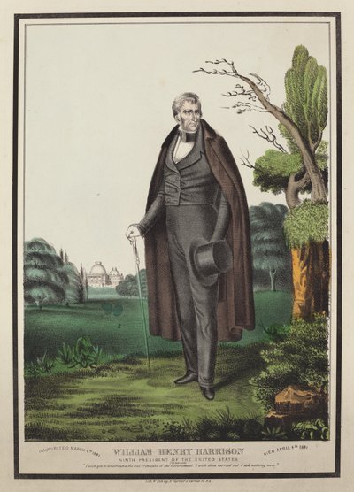 William Henry Harrison: USA:s nionde president av Nathaniel Currier