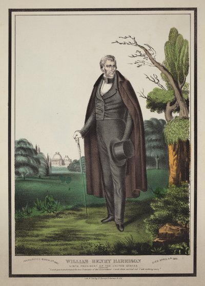 William Henry Harrison: Förenta staternas nionde president av Nathaniel Currier