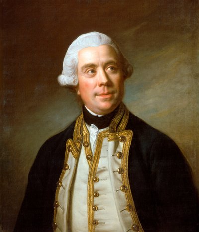 Captain the Honourable Samuel Barrington (1729-1800), ca 1770 (olja på duk) av Nathaniel Dance