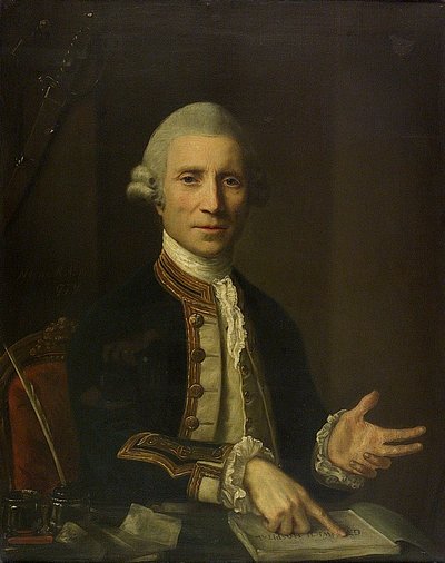 Kapten Thomas Baillie (d.1802) av Nathaniel Hone