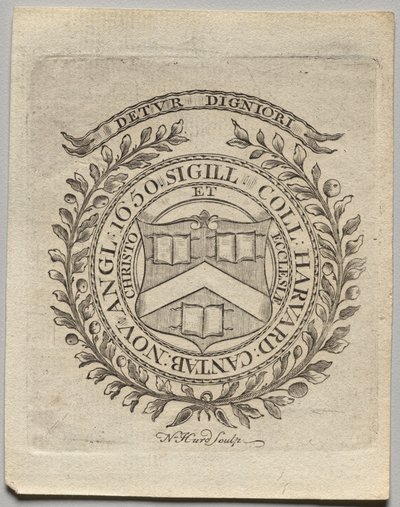 Bokskylt: Seal of Harvard College av Nathaniel Hurd