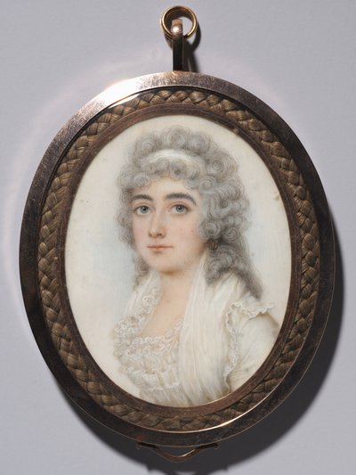 Porträtt av en kvinna, ca. 1795. av Nathaniel Plimer