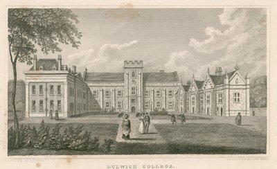 Dulwich College, London av Nathaniel Whittock