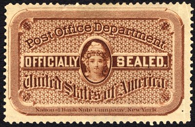 Postkontorets sigill, c. 1879. av National Bank Note Company