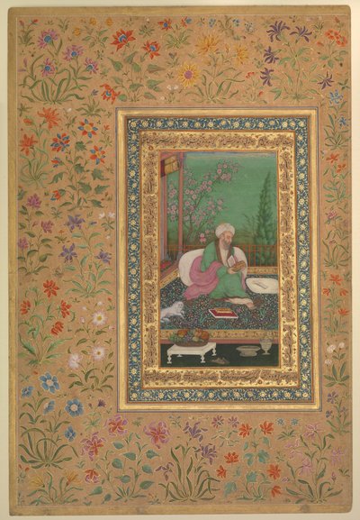 Illustration av Ustad Mansur, känd som Nãdir-al-