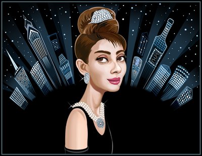 Audrey Hepburn, 2021 (digital) av Neale Osborne