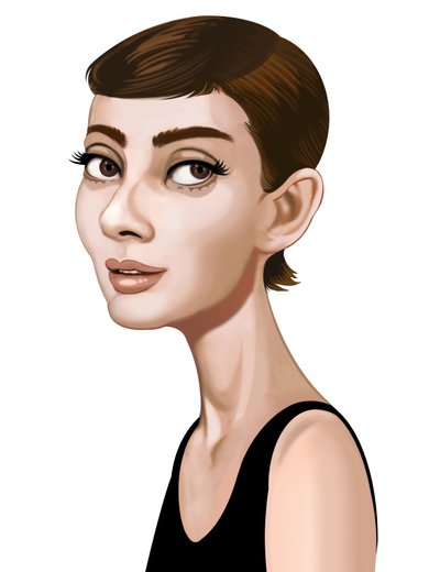 Audrey Hepburn, 2021 (digital) av Neale Osborne