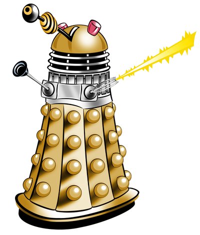 Dalek - tecknad illustration av Neale Osborne