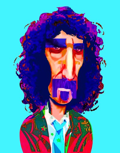 Frank Zappa, 2021 (digital) av Neale Osborne