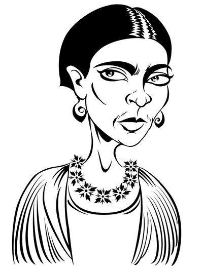 Frida Kahlo (digital) av Neale Osborne