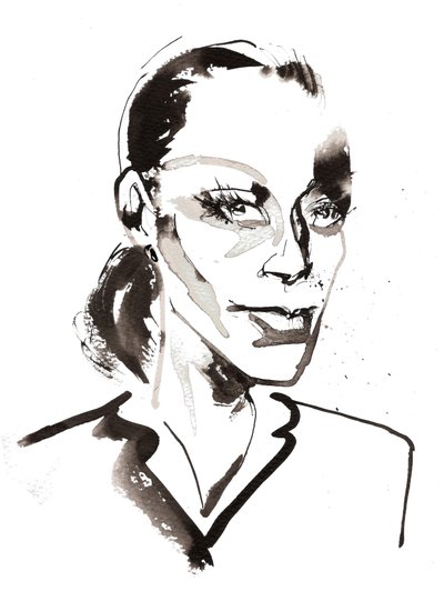 Ingrid Thulin, 2025 (ink) av Neale Osborne