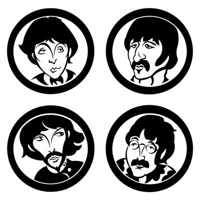 The Beatles, 2004 (bläck, digital version 2023) av Neale Osborne