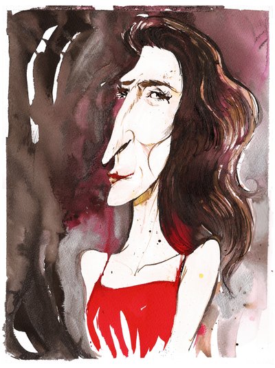 Véronique Gens, 2025 (tusch) av Neale Osborne