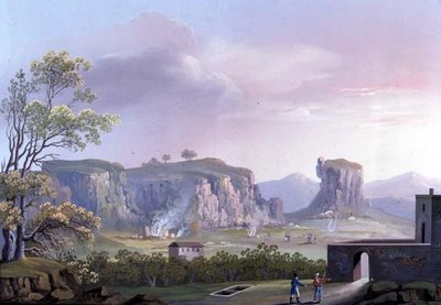 Neapel: solfataia (gouache) av Neapolitan School