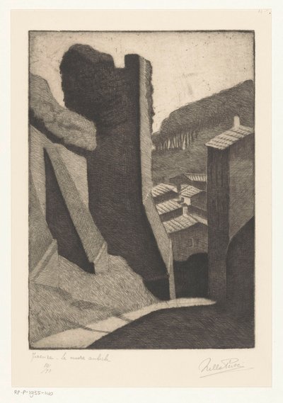 Antik vägg i Florens Firenze - Le Mura antiche (titel på objekt) av Nella Pucci