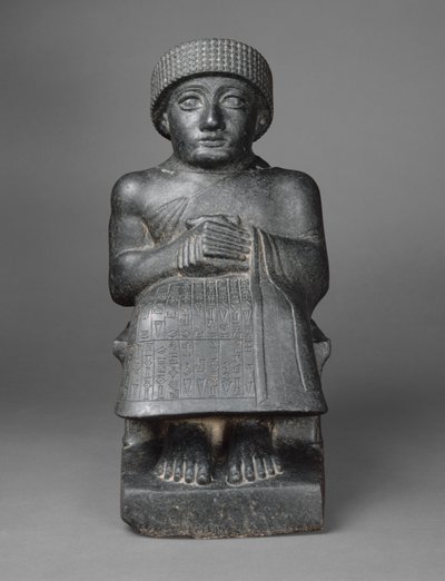 Staty av Gudea, c.2090 f.Kr. (diorit) av Neo Sumerian