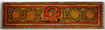 Bokomslag från ett Shaiva-manuskript (ogenomskinlig wc på trä) av Nepalese School