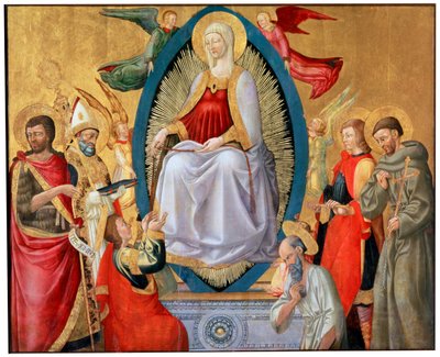 Jungfru Marias antagande, 1464-1465 av Neri di Bicci