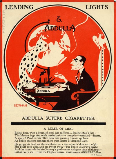 Abdulla cigaretter, 1920-talet av Nerman