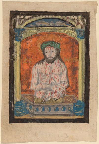 Kristus som sorgens man av Netherlandish 15th Century