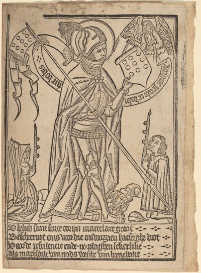 Saint George (?) av Netherlandish 15th Century