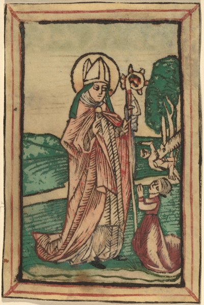 skylt poppo av Netherlandish 15th Century