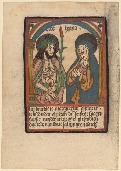 Sorgernas man och hans mor av Netherlandish 15th Century