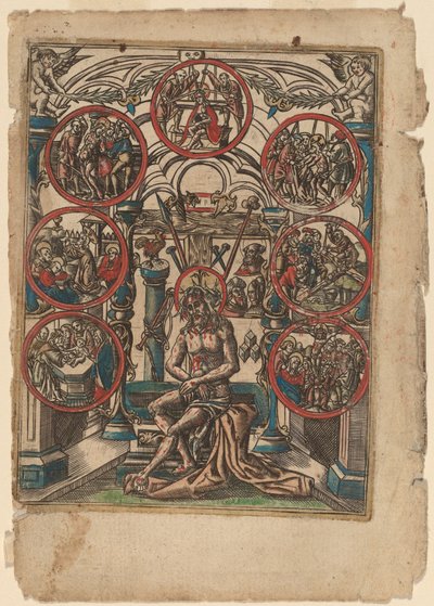 Kristus som sorgens man av Netherlandish 16th Century