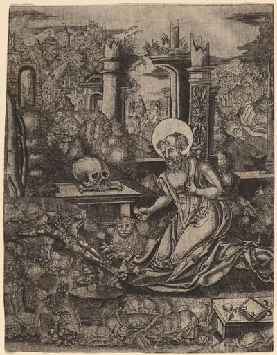 Sankt Jerome av Netherlandish 16th Century