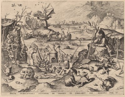 Sankt Antonius frestelse av Netherlandish 16th Century after Hieronymus Bosch, Hieronymus Cock