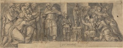 Scen från antikens historia av Netherlandish 16th Century after Polidoro da Caravaggio