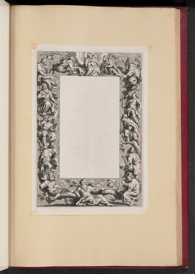 Gränsillustration med Jesses träd av Netherlandish 17th Century